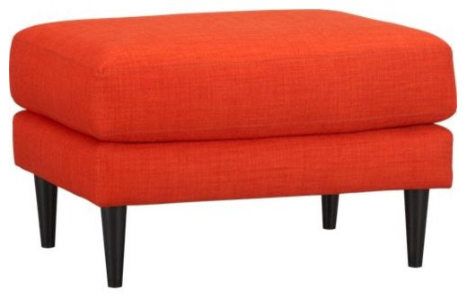 Parlour Tangerine Ottoman