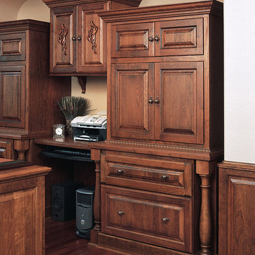 Door style: Hamilton | Species: Cherry | Finish: Truffle with Ebony glaze