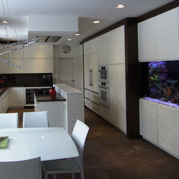 Wave pattern kitchen