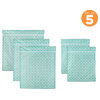 DII Aqua Lattice Set G Mesh Laundry Bag, Set of 5