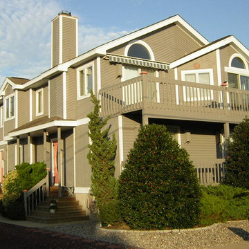 Exterior of a Summer House Painted and Stained in Stone Harbor, NJ