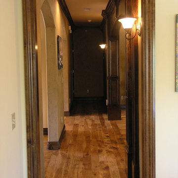 Hand Scraped Hand-Hewn Hand-Rubbed Natural Finish on 7" Character Hickory