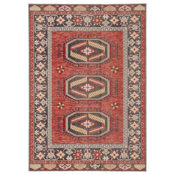 Jaipur Living Miner Indoor/Outdoor Medallion Red/Yellow Area Rug, 2'x3'
