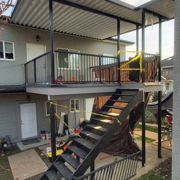 East 64 Ave Covered Deck Installation
