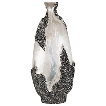 Silver Plated Tall Vase U102
