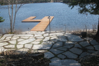Stone Patios at the lakeside