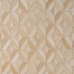 Lucca Roma in Linen Cream - Mosaic Tile