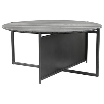 Mcbride Coffee Table Gray & Black