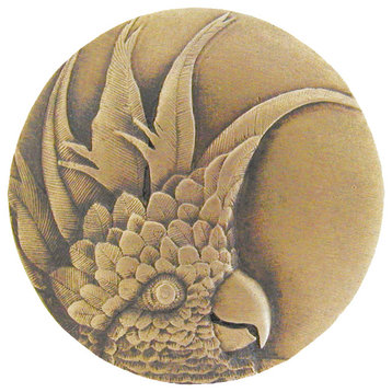 Notting Hill Cockatoo (Small - Left side) Knob - Antique Brass