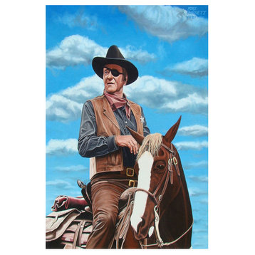 Mike Bennett John Wayne -1989 Art Print, 12"x18"