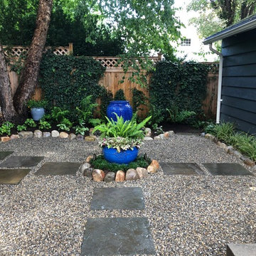 Pea Gravel Sitting Area