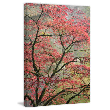 "Red Zen" Painting Print on Canvas