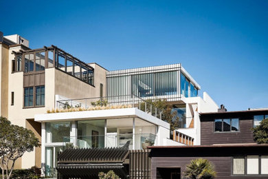 Contemporary exterior home idea in San Francisco