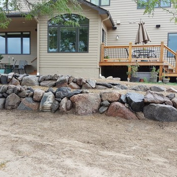 Boulder Retaining Wall