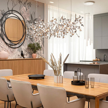 Wallpaper in Villa F, Budapest by Wall&Deco