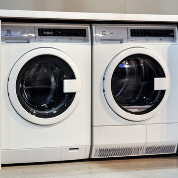 Urban living, compact laundry washing machine and ventless dryer