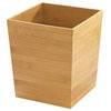 iDesign Formbu Trash Can for Bathroom, Kitchen and Office, Bamboo