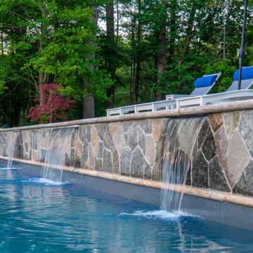 Pembroke 20'x44' PermaCrete Vinyl Liner In Ground Swimming Pool