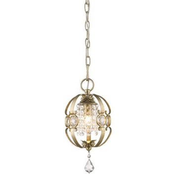1 Light Mini Pendant in Contemporary style - 13.5 Inches high by 7 Inches
