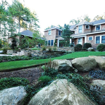 Landscaping and Stonework Project in Massachusetts