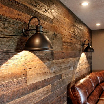 Rustic custom bar cabinets