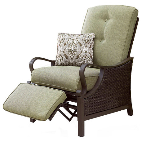 Saratoga Outdoor Luxury Recliner, Vintage Meadow