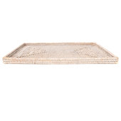 Artifacts Rattan™ Rectangular Trays with Glass Insert - Artifacts Trading  Company