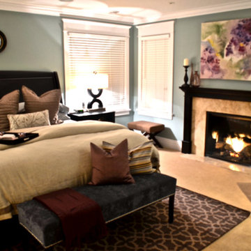 Hydrangea Inspired Master Bedroom
