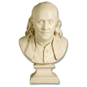 Franklin Bust By Houdon 23, Famous Americans Busts