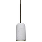 Besa Lighting - Besa Lighting 1XT-GLIDENA-LED-BR Glide - 4" 3W 1 LED Pendant with Flat Canopy - Our diminutive Glide natural mini pendant is equipped with a cement-based tubular shade, while concealing a focused light source for effective task lighting. Produced from natural elements and industrially inspired, this pendant offers a look that will easily merge into the recent urban decorating trend The 12V cord pendant fixture is equipped with a 10' braided coaxial cord with teflon jacket and a low profile flat monopoint canopy. These stylish and functional luminaries are offered in a beautiful brushed Bronze finish.  Canopy Included: TRUE  Shade Included: TRUE  Cord Length: 120.00  Canopy Diameter: 5 x 5 x 0 Dimable: TRUE  Color Temperature:   Lumens: 230  CRI: 82+  Rated Hours: 40000 HoursGlide 4" 3W 1 LED Pendant with Flat Canopy Natural ShadeUL: Suitable for damp locations, *Energy Star Qualified: n/a  *ADA Certified: n/a  *Number of Lights: Lamp: 1-*Wattage:3w LED bulb(s) *Bulb Included:Yes *Bulb Type:LED *Finish Type:Bronze