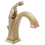 Delta - Delta Dryden Single Handle Bathroom Faucet, Champagne Bronze, 551-CZ-DST - Delta faucets with DIAMOND Seal Technology perform like new for life with a patented design which reduces leak points, is less hassle to install and lasts twice as long as the industry standard*. Designed to look like new for life, Brilliance finishes are developed using a proprietary process that creates a durable, long-lasting finish that is guaranteed not to corrode, tarnish or discolor. You can install with confidence, knowing that Delta faucets are backed by our Lifetime Limited Warranty. Delta WaterSense labeled faucets, showers and toilets use at least 20% less water than the industry standard saving you money without compromising performance.