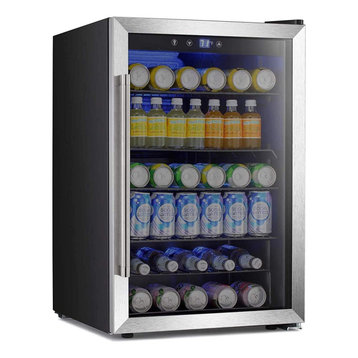 Beverage Refigerator -145 Can Mini Fridge for Soda Beer or wine,Small Drink Disp