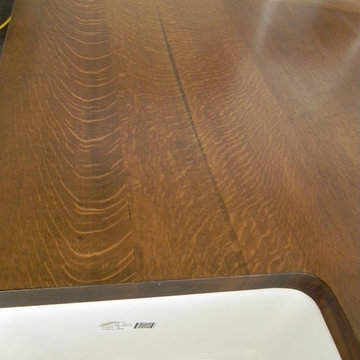 Quartersawn White Oak Kitchen Island Countertop