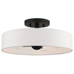 Livex Lighting - Livex Lighting 46927-04 Venlo - 14" Four Light Semi-Flush Mount - No. of Rods: 3  Canopy IncludedVenlo 14" Four Light Black/Brushed NickelUL: Suitable for damp locations Energy Star Qualified: n/a ADA Certified: n/a  *Number of Lights: Lamp: 4-*Wattage:40w Candelabra Base bulb(s) *Bulb Included:No *Bulb Type:Candelabra Base *Finish Type:Black/Brushed Nickel