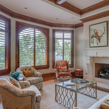 Custom Maple Clear View Shutters