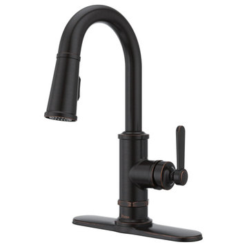 Pfister GT572TD Port Haven 1.8 GPM 1 Hole Pull Down Bar Faucet - Tuscan Bronze