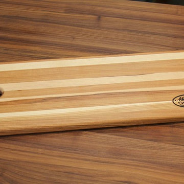 Hickory Reversible Butcher Block Bread Board