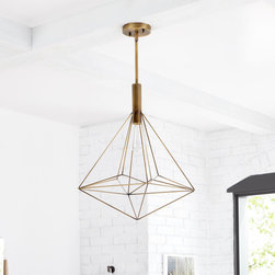 Matta Pendant Light - Single Light - Aged Brass - Pendant Lighting