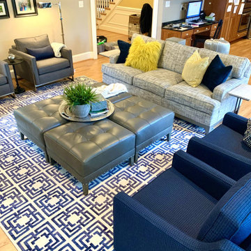 Family Game Night, A contemporary family room.