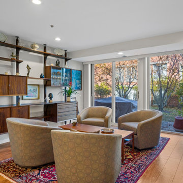 Open Living Room Design in Condo Remodel