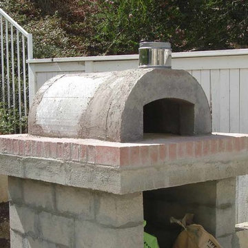 The Szafarski Family Wood Fired Brick Pizza Oven in California