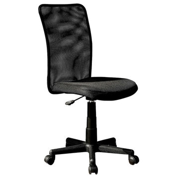 Techni Mobili Mesh Swivel Chair, Black