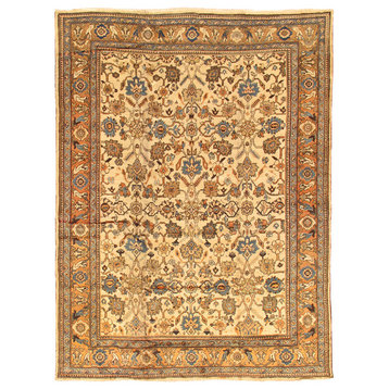Antique Mahal Collection Hand-Knotted Lamb's Wool Area Rug- 9' 0"x11'10"