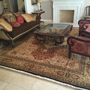 Traditional Persian Rug in Living Room