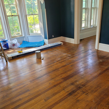 floor and stairway rehab in historical home