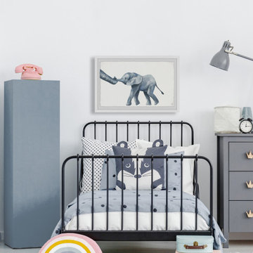 "Elephant Trunks" Framed Painting Print