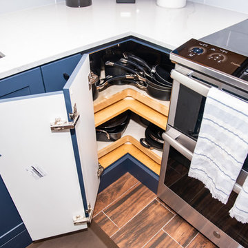 Contemporary Kitchen Update Done in a 2 Tone Color
