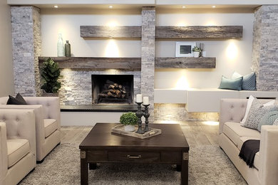 Living room - contemporary living room idea in Phoenix
