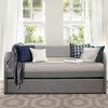 Sutton Daybed With Trundle, Gray