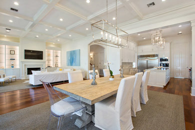 Example of a transitional dining room design in New Orleans